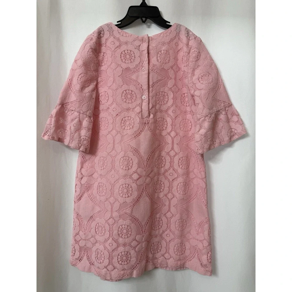 Janie and‎ Jack Dress Pink Lace 3/4 sleeve occasion Girls Size 10 B58